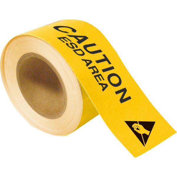 ToughStripe CAUTION ESD AREA Floor Tape