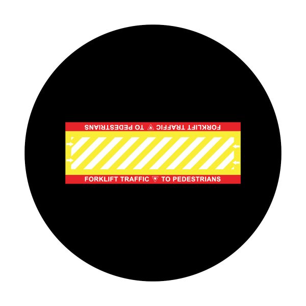 GOBO Safety Sign Slides, FORKLIFT TRAFFIC TO PEDESTRIANS