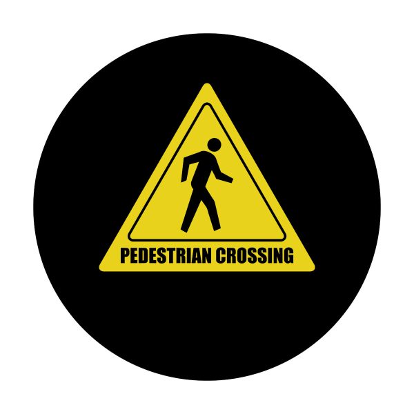 GOBO Safety Sign Slides, PEDRESTRIAN CROSSING