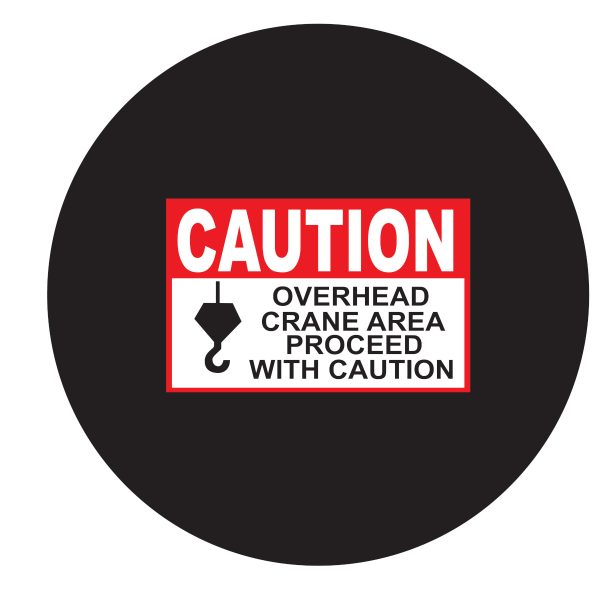 GOBO Safety Sign Slides, CAUTION OVERHEAD CRANE AREA PROCEED WITH CAUTION