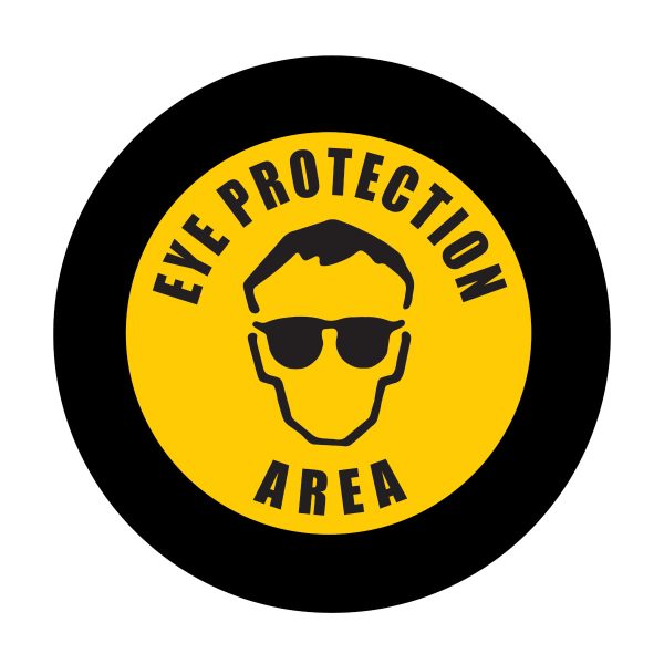 GOBO Safety Sign Slides, EYE PROTECTION AREA