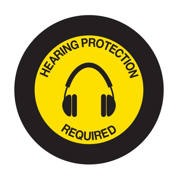 GOBO Safety Sign Slides, HEARING PROTECTION REQUIRED