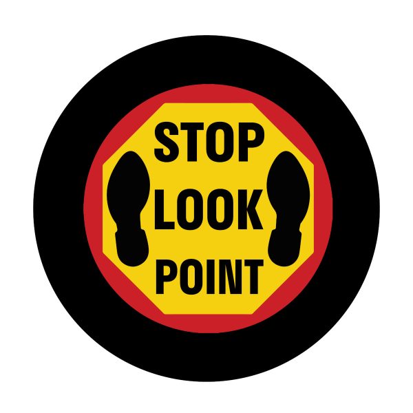 GOBO Safety Sign Slides, STOP LOOK POINT