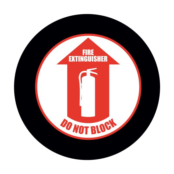 GOBO Safety Sign Slides, FIRE EXTINGUISHER DO NO BLOCK