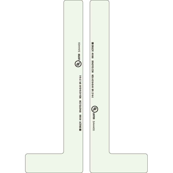 Glow-In-The-Dark "L" Shaped Stair Markers - NYC Approved