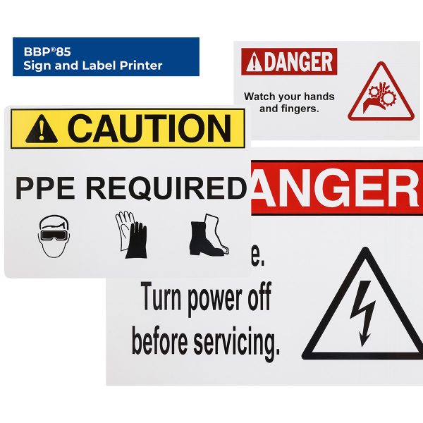 BBP85 Industrial Sign and Label Printer with Workstation Safety and Facility ID Software - Image 5